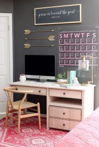 Home Office Pequeno: 20 exemplos! Quarto/Decoração/decoration – Photo: Reprodução