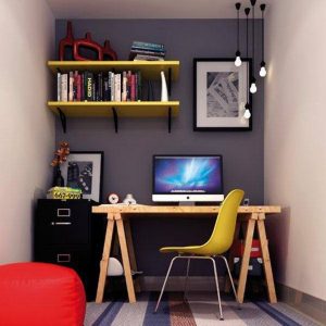  Home Office Pequeno: 20 exemplos! Quarto/Decoração/decoration – Photo: Reprodução
