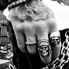 Anéis/Rings Masculinos/Tomboy- Caveras / Imagem: Pinterest / Reprodução