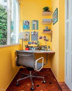 Home Office Pequeno: 20 exemplos! Varanda/Decoração/decoration – Photo: Reprodução