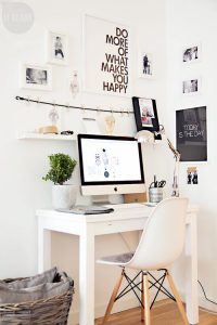 Home Office Pequeno: 20 exemplos! Sala/Decoração/decoration – Photo: Reprodução