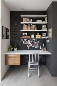 Home Office Pequeno: 20 exemplos! Sala/Decoração/decoration – Photo: Reprodução