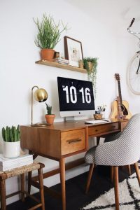 Home Office Pequeno: 20 exemplos! Sala/Decoração/decoration – Photo: Reprodução