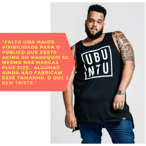 Entrevista: Modelo Plus Size Akeen Dos Santos / Imagem: Marca Laboratório Fantasma / Reprodução 