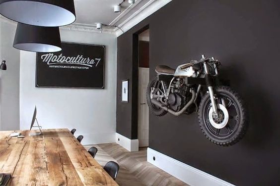 20 ideias de decoração para os apaixonados por motos! Blog Bugre Moda / Imagem: Reprodução 