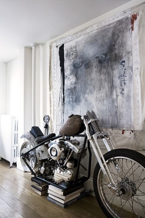 20 ideias de decoração para os apaixonados por motos! Blog Bugre Moda / Imagem: Reprodução 