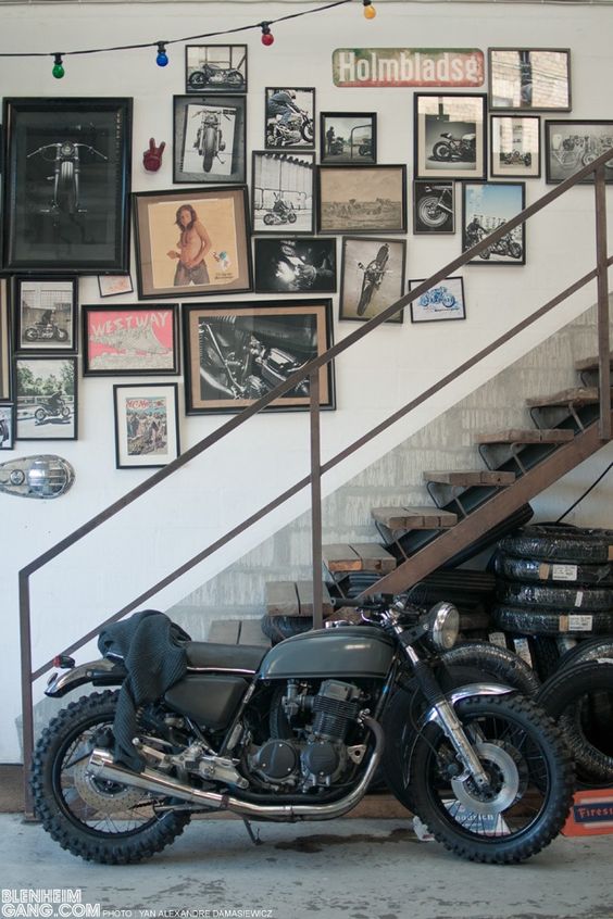 20 ideias de decoração para os apaixonados por motos! Blog Bugre Moda / Imagem: Reprodução 