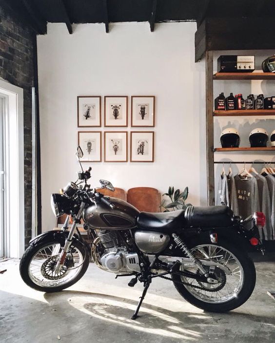 30 ideias de decoração para os apaixonados por motos! Blog Bugre Moda / Imagem: Reprodução 