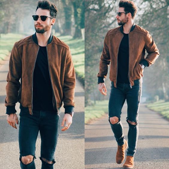 40 Ideias de jaquetas bomber - Moda masculina / Bugre Moda / Imagem: Reprodução