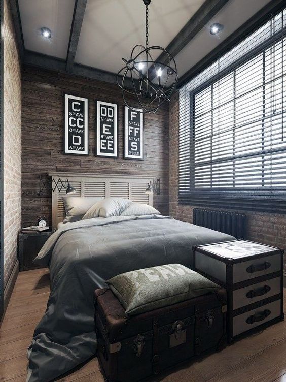 30 Inspirações de design para o quarto masculinos / Blog Bugre Moda / Imagem: Reprodução
