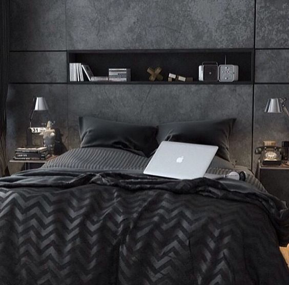 30 Inspirações de design para o quarto masculinos / Blog Bugre Moda / Imagem: Reprodução