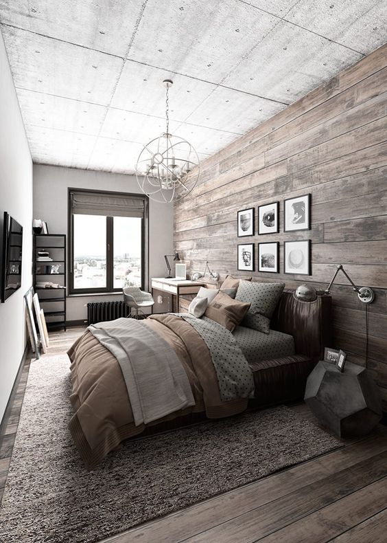 30 Inspirações de design para o quarto masculinos / Blog Bugre Moda / Imagem: Reprodução