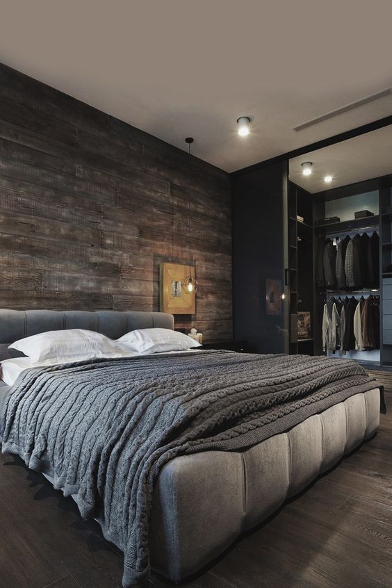 30 Inspirações de design para o quarto masculinos / Blog Bugre Moda / Imagem: Reprodução