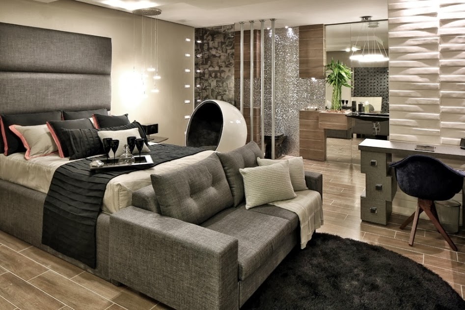 30 Inspirações de design para o quarto masculinos / Blog Bugre Moda / Imagem: Reprodução