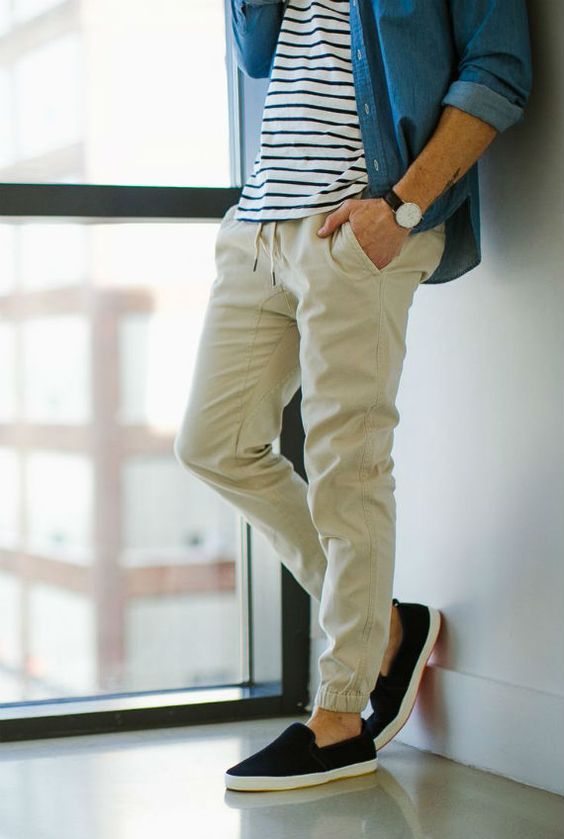 Como usar calças jogger? Moda Masculina e Tomboy/Blog Bugre Moda / Imagem: Reprodução 