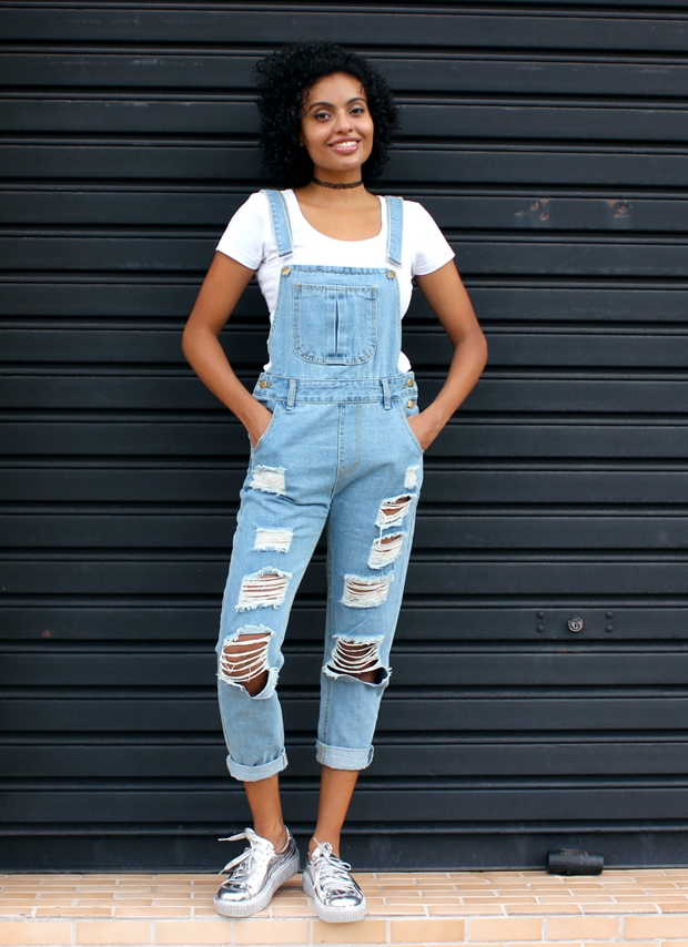  Jardineira jeans! 30 ideias/Estilo Tomboy/ Blog Bugre Moda/ Imagem: Reprodução 