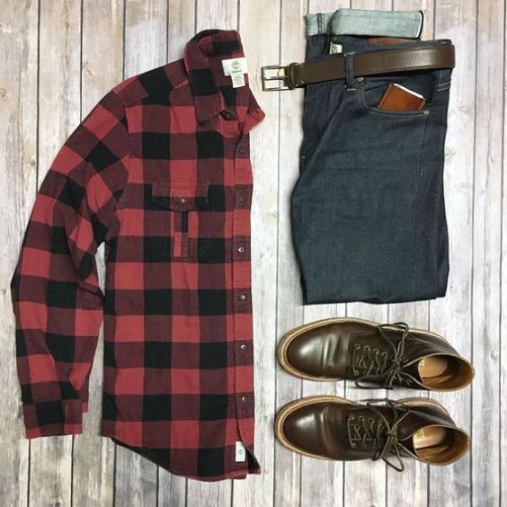 15 ideias de looks com camisa xadrez vermelha e preta! Blog Bugre Moda / Imagem: Reprodução 