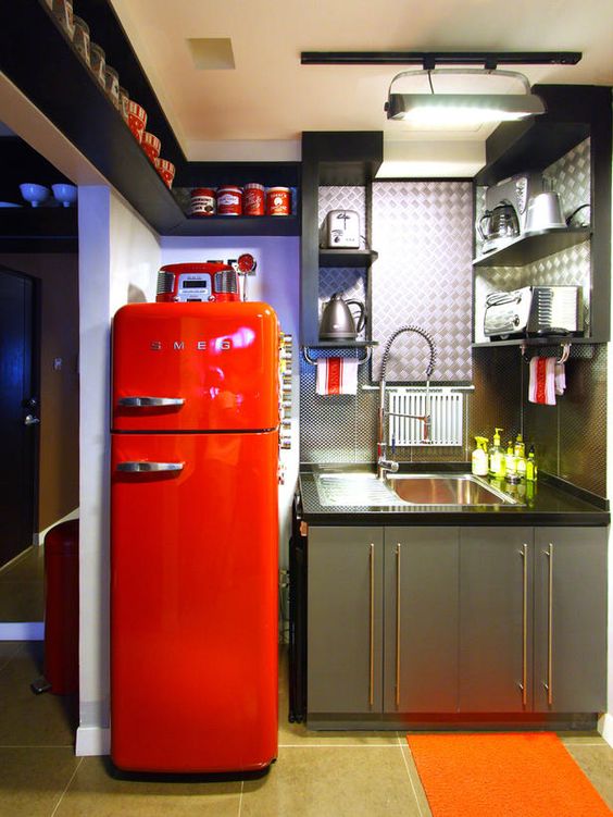 15 ideais! Refrigerador SMEG Anos 50! Eletrodomésticos vintage! Decoração! Blog Bugre Moda! Imagem: Reprodução 