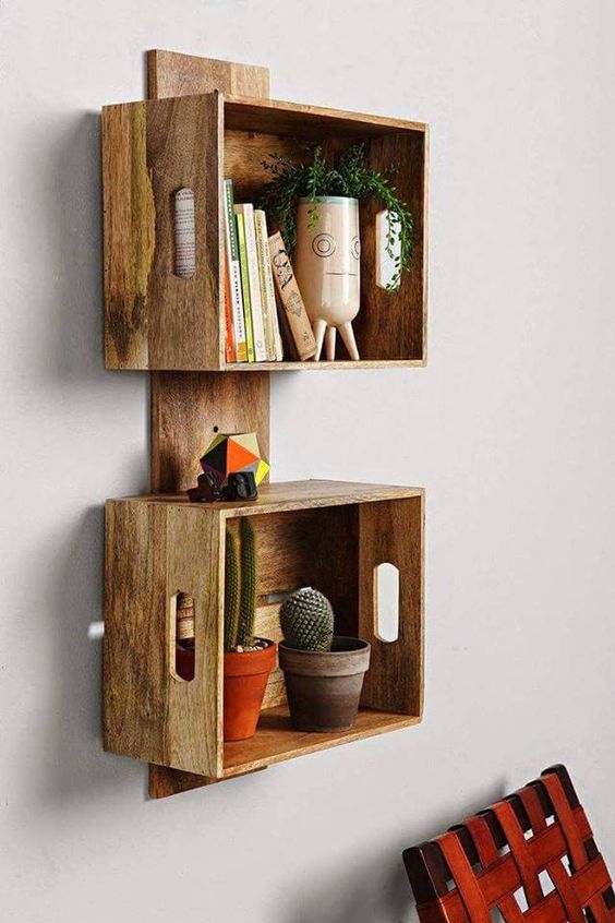 Caixote de madeira e decoração! 15 ideias! Blog Bugre Moda!