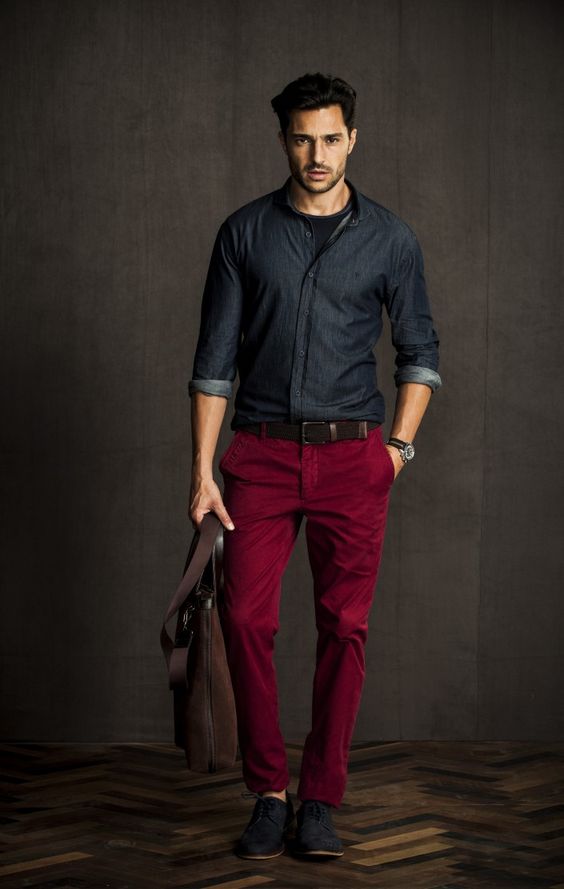 Calça vinho, como usar? 20 exemplos! Moda Masculina e Tomboy! Blog Bugre Moda