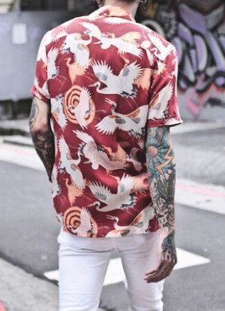 Camisas com grandes estampas! Cores e formas! Parte 2! Moda Masculina e Tomboy!