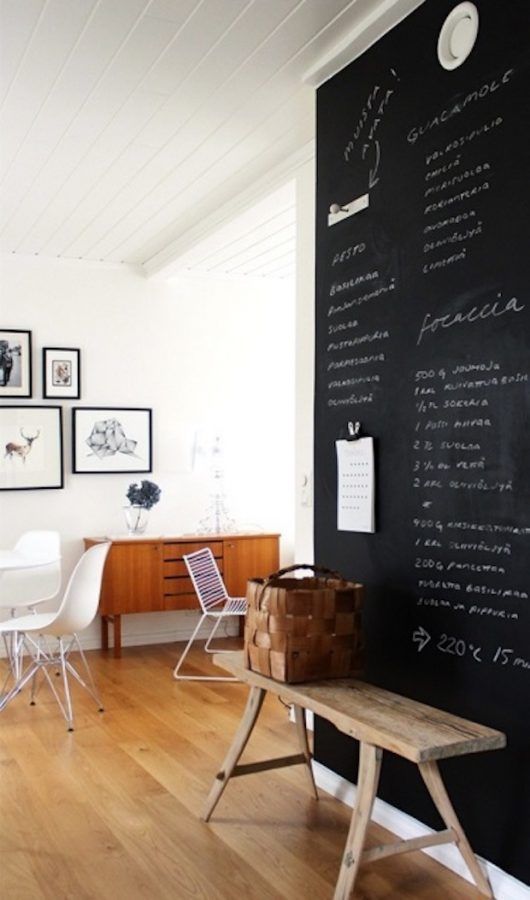 10 ideias de parede de quadro-negro! Decoração! Blog Bugre Moda/ Imagem: Reprodução