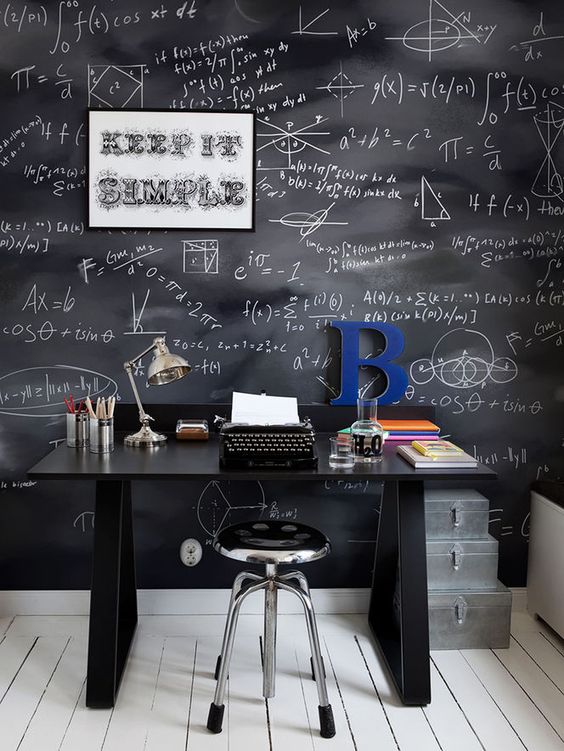 10 ideias de parede de quadro-negro! Decoração! Blog Bugre Moda/ Imagem: Reprodução
