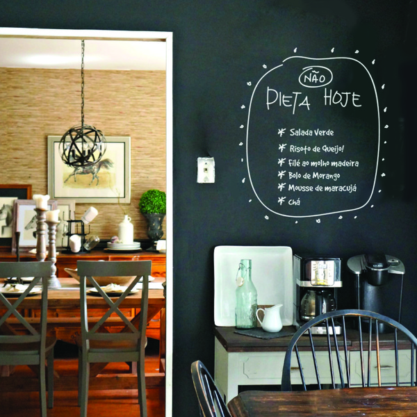 10 ideias de parede de quadro-negro! Decoração! Blog Bugre Moda/ Imagem: Reprodução