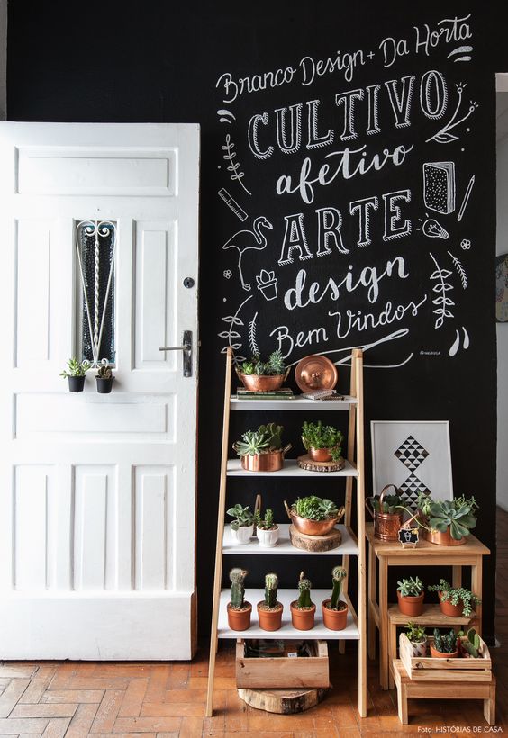 10 ideias de parede de quadro-negro! Decoração! Blog Bugre Moda/ Imagem: Reprodução