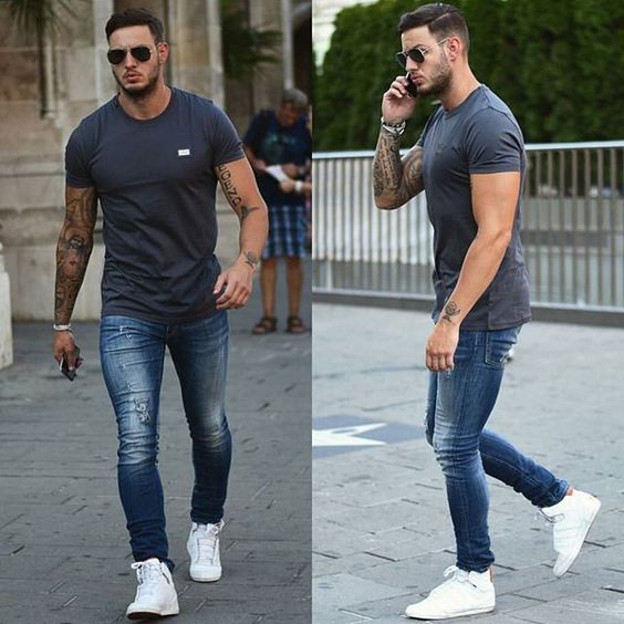 10 Ideias de looks para homens fortes! Blog Bugre Moda! Imagem: Reprodução