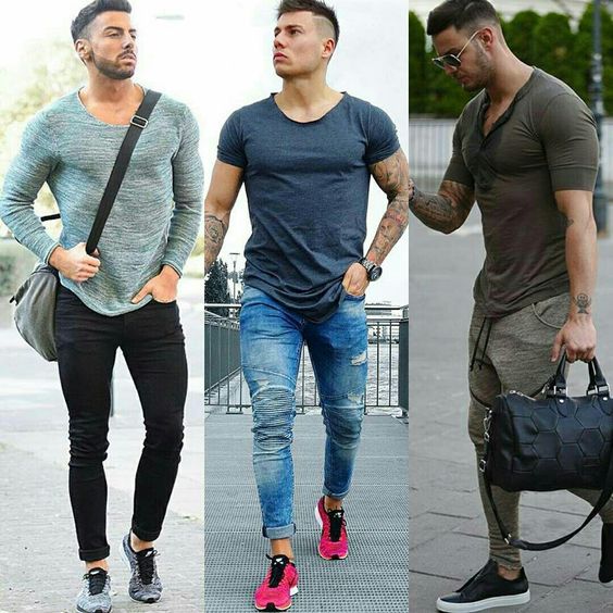 10 Ideias de looks para homens fortes! Blog Bugre Moda! Imagem: Reprodução