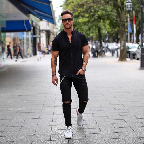 10 Ideias de looks para homens fortes! Blog Bugre Moda! Imagem: Reprodução