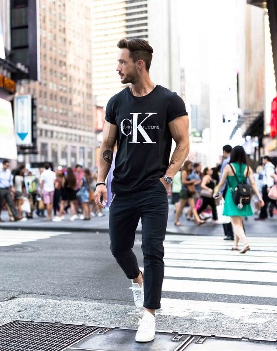 10 Ideias de looks para homens fortes! Blog Bugre Moda! Imagem: Reprodução