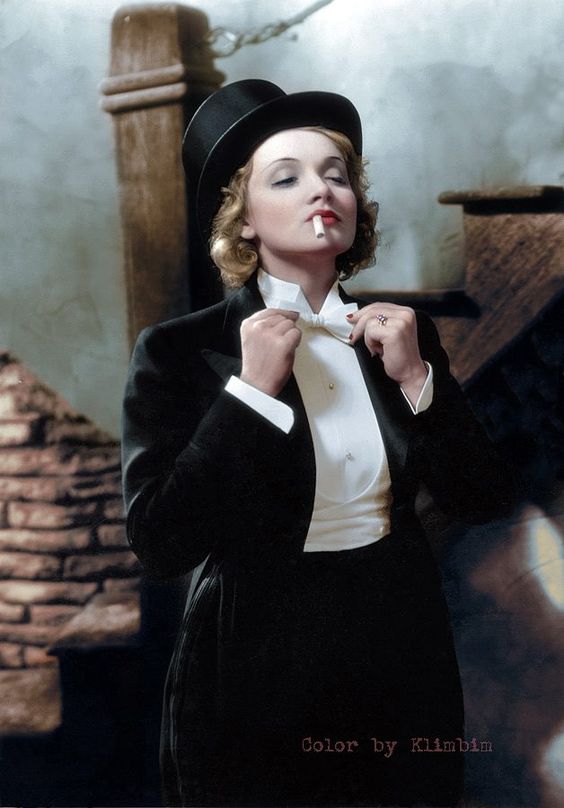 Marlene Dietrich - Você sabe o que é estilo Tomboy? Blog Bugre Moda/ Imagem: Pinterest/Reprodução 