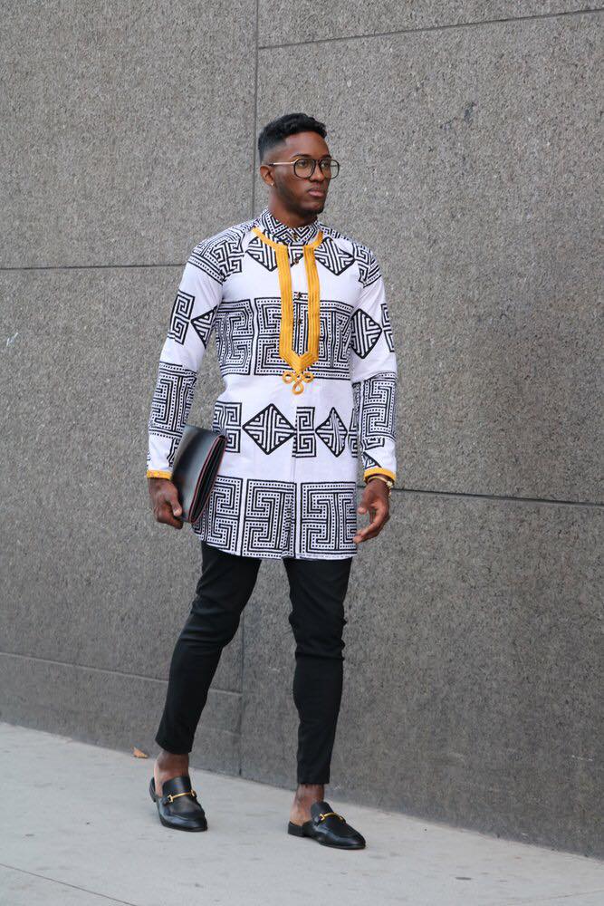 Camisas e batas dashiki/África /Blog Bugre Moda – Imagem: @notribecloting 