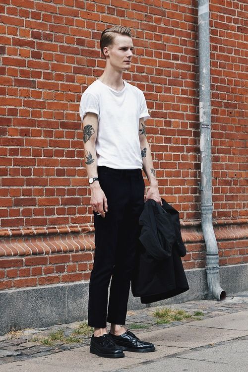 Camisa dentro da deals calça homem