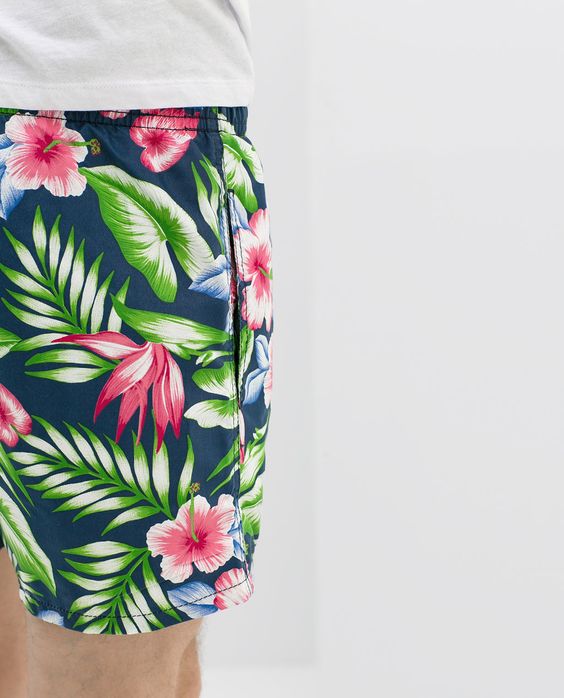 40 Shorts tropicais/criativos – Moda Masculina/Tomboy/ Imagem: Reprodução 