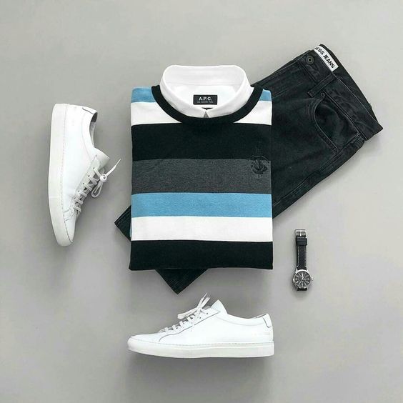 10 Combos simples! Moda Masculina e Tomboy! Imagem: Pinterest / Reprodução 