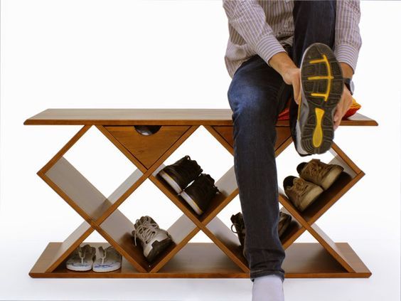 35 maneiras de organizar sapatos na entrada de casa! Imagem: Pinterest / Reprodução 