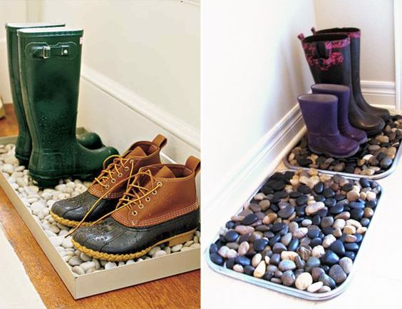 35 maneiras de organizar sapatos na entrada de casa! Imagem: Pinterest / Reprodução 