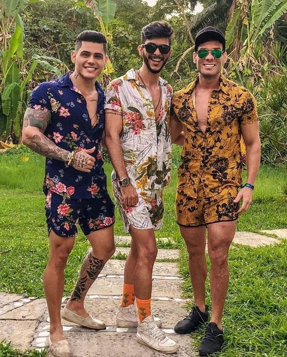 30 ideias de looks para o carnaval 2019! Moda Masculino! Imagem: Pinterest / Reprodução 