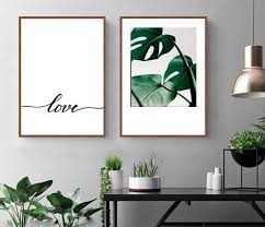 25 ideias de quadros de folhas para sua sala! Decoração! Imagem: Reprodução