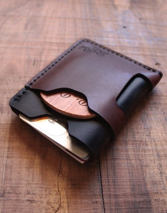 Ideias de carteiras masculinas de couro! Imagem: Reprodução