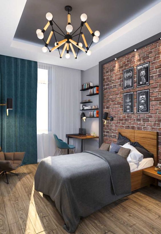 Decoração de quarto masculino: 10 ideias! Imagem: Reprodução 